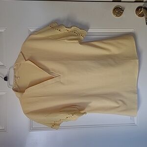 Women's yellow top, size M.